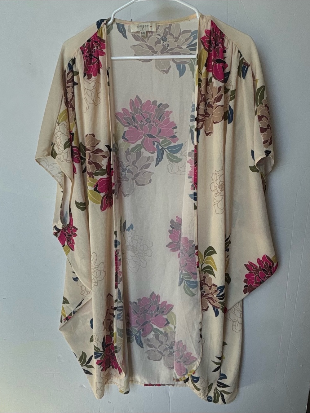 Umgee Plus Floral Kimono Cardigan Size XL/1XL